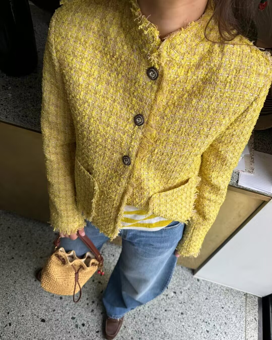 Yellow Winter Clothing - 가을 겨울 여성을위한 새로운 우아한 모직