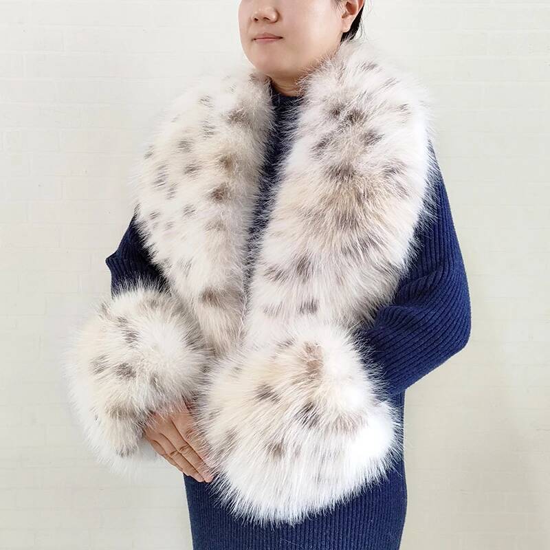 Winter Clothing Essentials - 큰 사이즈 여성용 인조 여우털 스카프