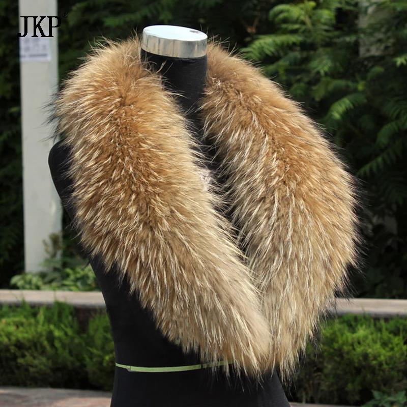Winter Clothing Essentials - 천연 모피 칼라 진짜 너구리 모피