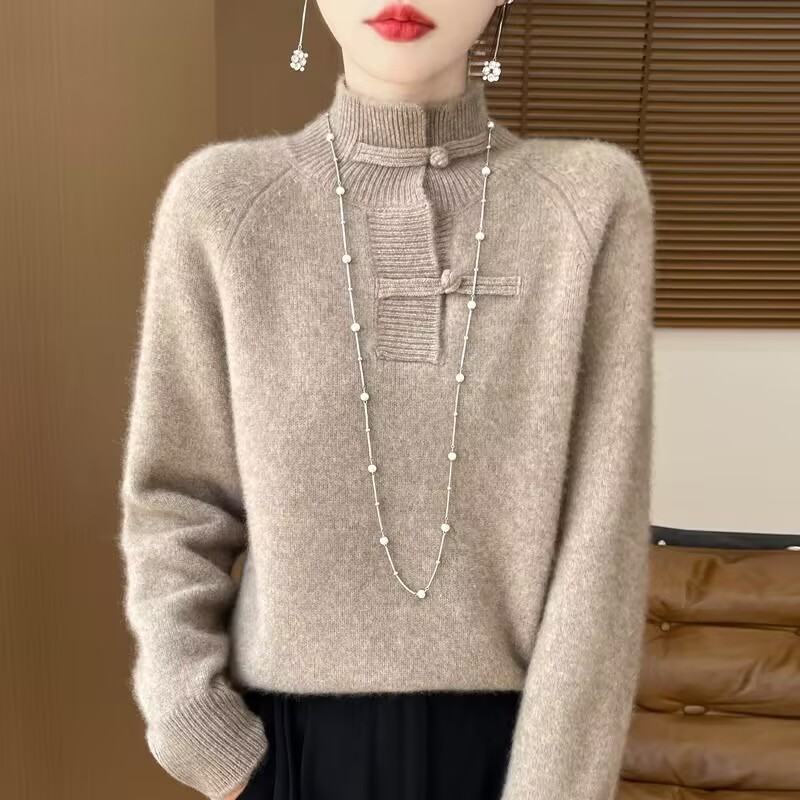 Winter Under Clothing - 가을, 겨울 어머니의 스웨터 스탠드 칼라