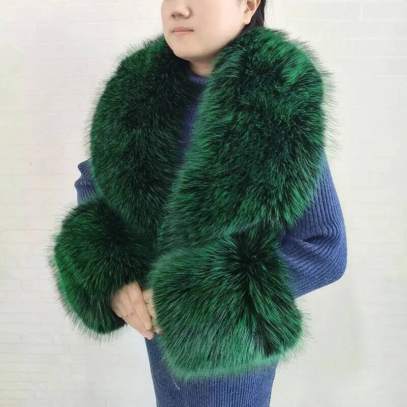 큰 사이즈 여성용 인조 여우털 스카프 겨울 재킷 따뜻한 - Winter Clothing Essentials 리뷰 및 가격