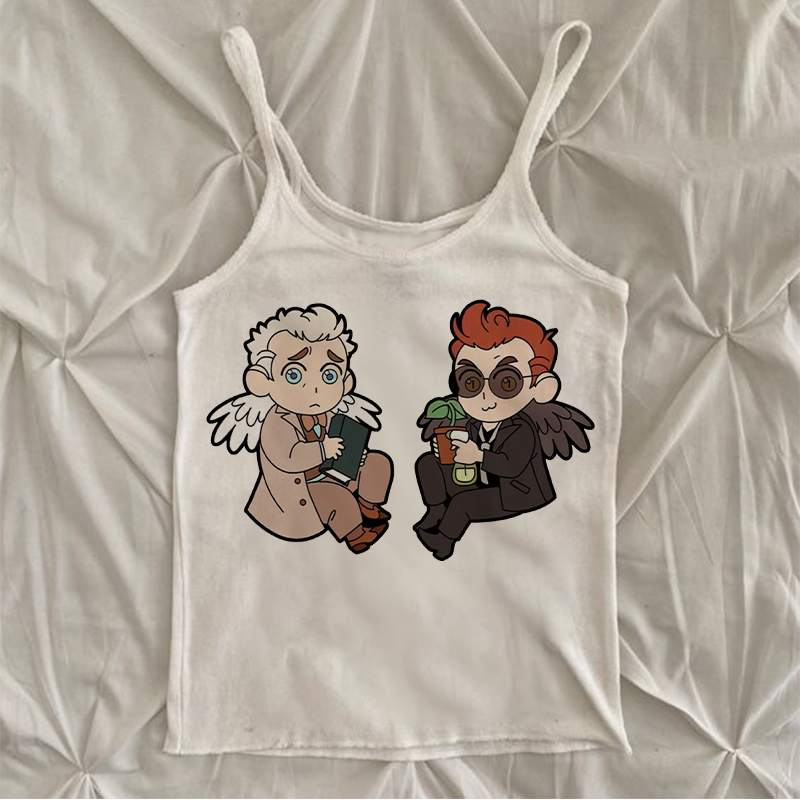 Good OmensY2k Good Omens 프린트 의 - Winter Clothing Zara 리뷰 및 가격