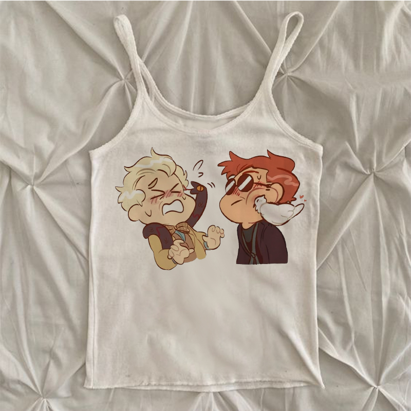 Good OmensY2k Good Omens 프린트 의 - Winter Clothing Zara 리뷰 및 가격