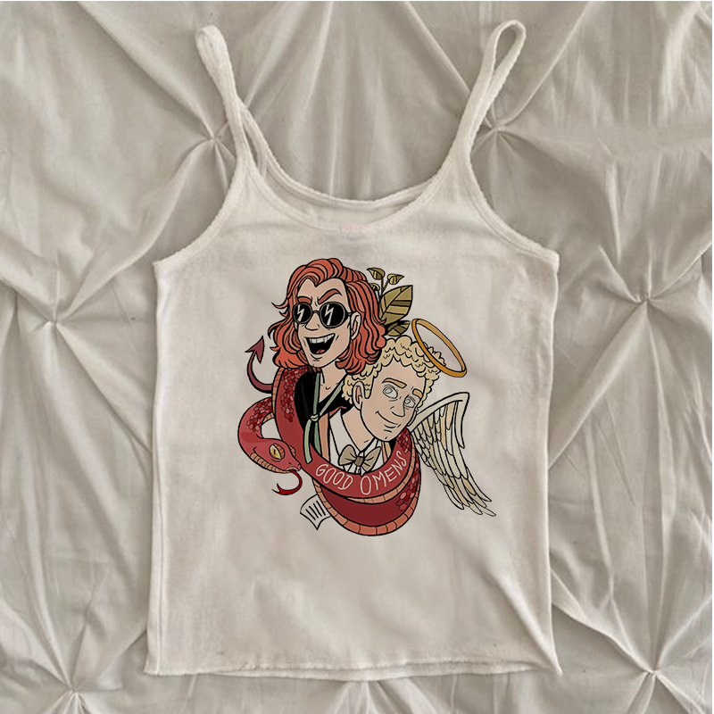 Good OmensY2k Good Omens 프린트 의 - Winter Clothing Zara 리뷰 및 가격